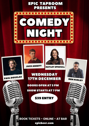 EPIC TAPROOM COMEDY NIGHT - 17th December