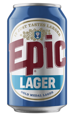 Epic Lager 5% - 1 x 330ml Single Can