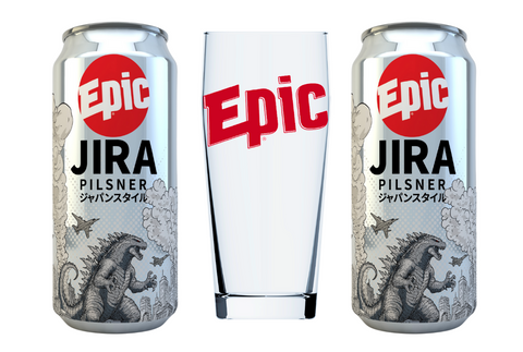 PILSNER PACK - 2 x JIRA Pilsner 440ml cans + 1 x Pilsner glass